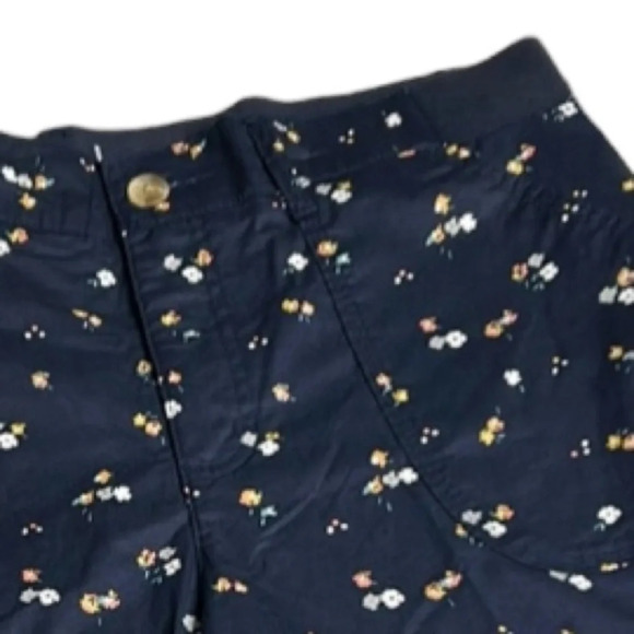 Y2K  utility shorts Cotton,blue floral,mid rise,vtg,NWT comfy,elastic waist band - Picture 7 of 16